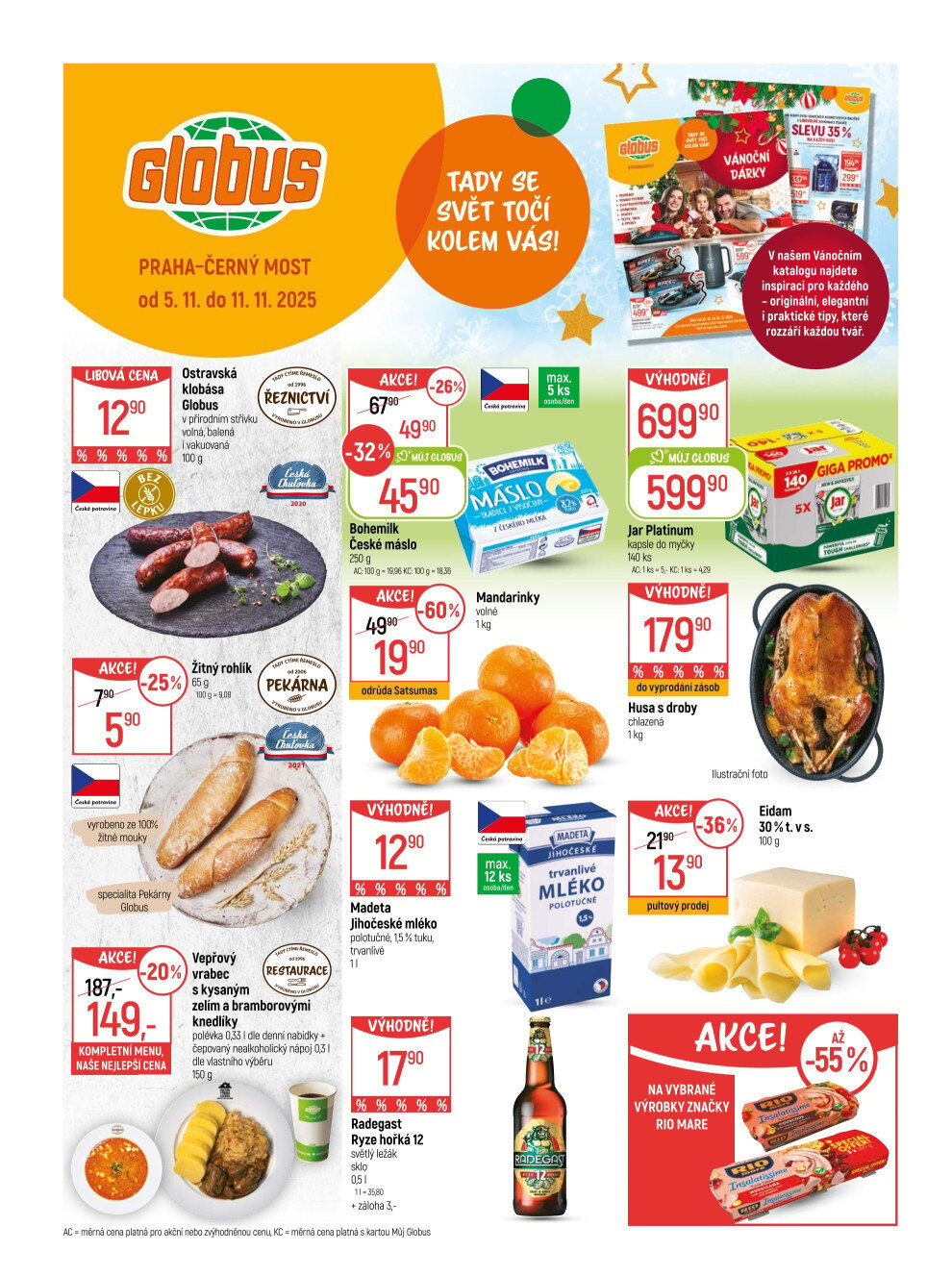 Globus leták Praha - Černý Most Globus strana 1