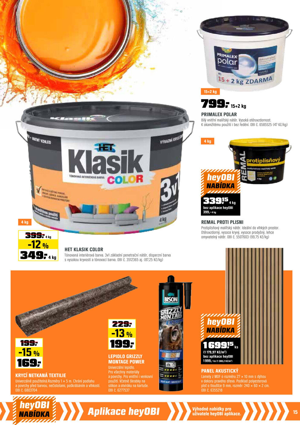 OBI leták OBI strana 15