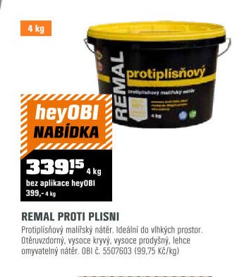 REMAL PROTI PLISNI - OBI aktualniletaky.eu