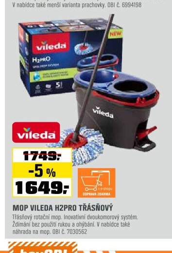 Mop Vileda H2Pro třásňový - OBI aktualniletaky.eu