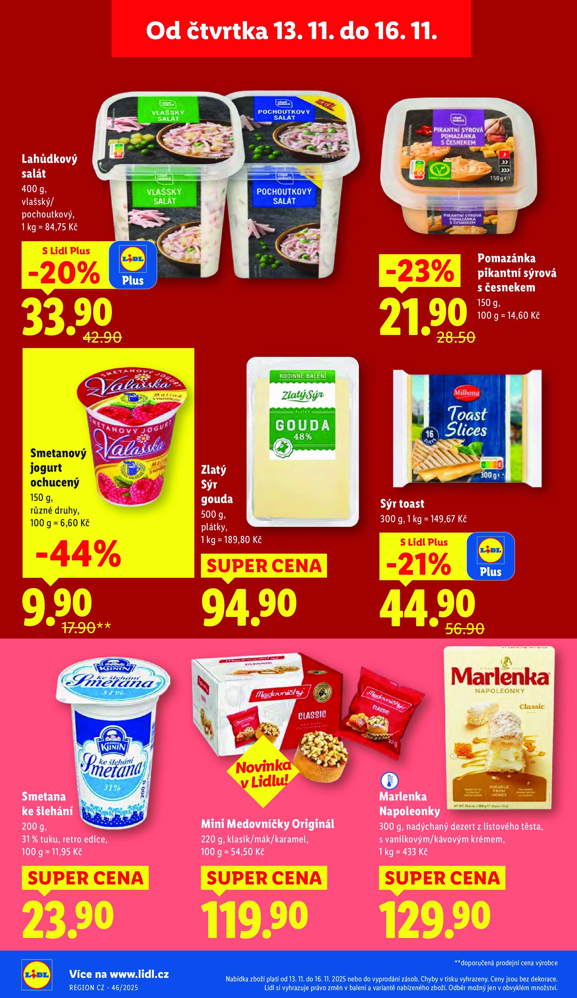 Akční leták OD ČTVRTKA Lidl strana 16