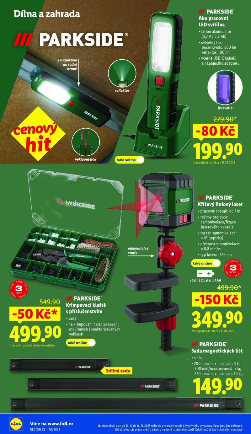 Akční leták OD ČTVRTKA Lidl strana 46