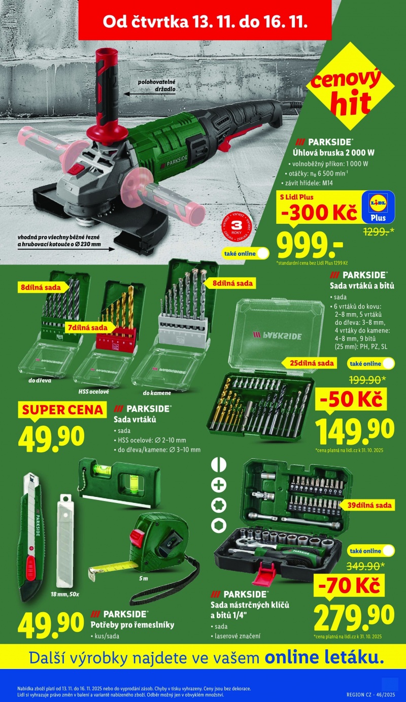 Akční leták OD ČTVRTKA Lidl strana 47