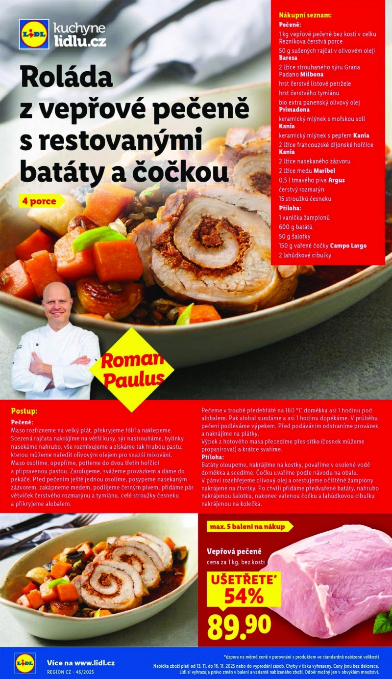 Akční leták OD ČTVRTKA Lidl strana 54