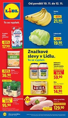 Leták Lidl Lidl leták od pondělí - Značkové slevy platný od 2025-11-10 do 2025-11-12