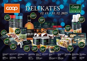 Leták COOP COOP leták - Delikates platný od 2025-11-12 do 2025-12-31