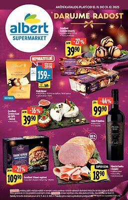 Leták Albert Albert Supermarket - Akční katalog platný od 2025-11-12 do 2025-12-31