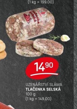 Uzenářství Sláma tlačenka selská - FLOP aktualniletaky.eu