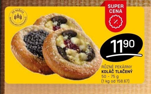 RŮZNÉ PEKÁRNY KOLÁČ TLAČENÝ - FLOP aktualniletaky.eu