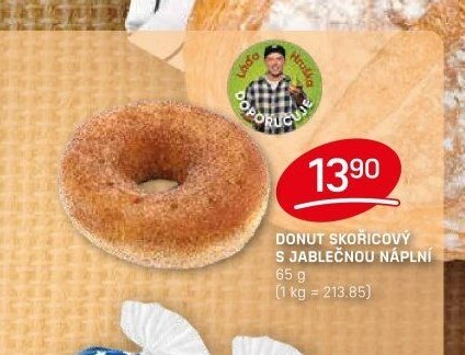 DONUT SKOŘICOVÝ S JABLEČNOU NÁPLNÍ - FLOP aktualniletaky.eu