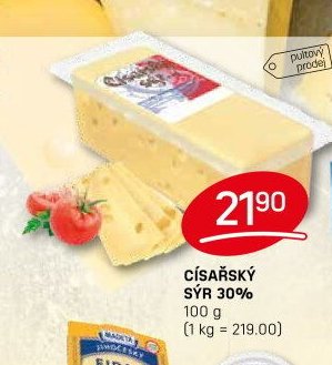 Císařský sýr 30% - FLOP aktualniletaky.eu