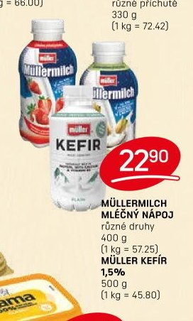 MÜLLERMILCH MĚČNÝ NÁPOJ, MÜLLER KEFÍR - FLOP aktualniletaky.eu