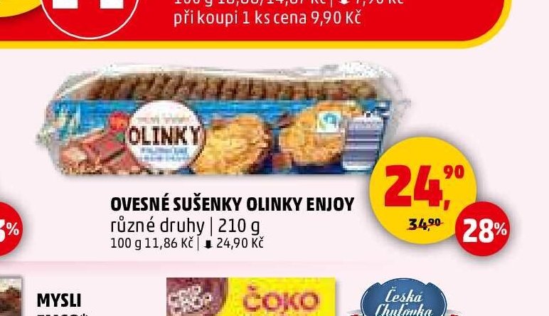 Ovesné sušenky Olinky Enjoy - Penny Market aktualniletaky.eu