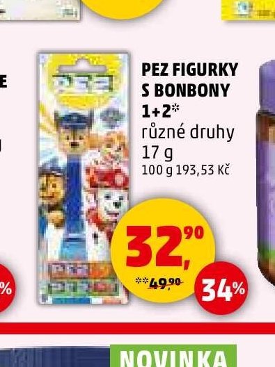 Pez figurky s bonbony - Penny Market aktualniletaky.eu