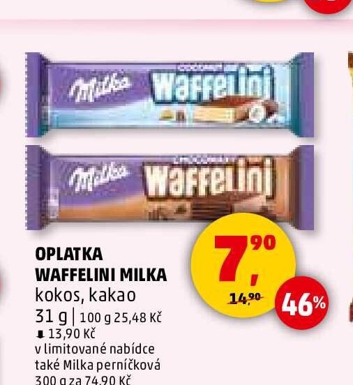 Oplatka Waffelini Milka - Penny Market aktualniletaky.eu