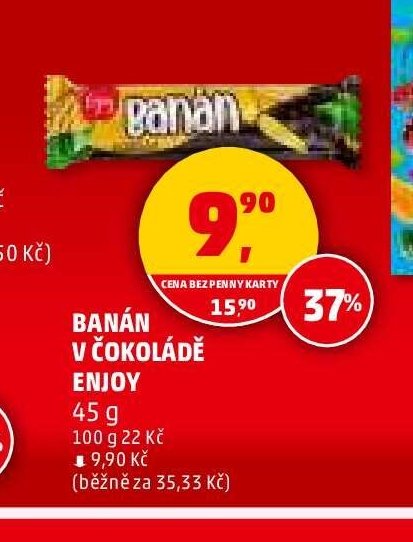 Banán v čokoládě Enjoy - Penny Market aktualniletaky.eu