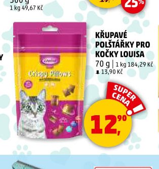 Křupavé polštářky pro kočky Louisa - Penny Market aktualniletaky.eu