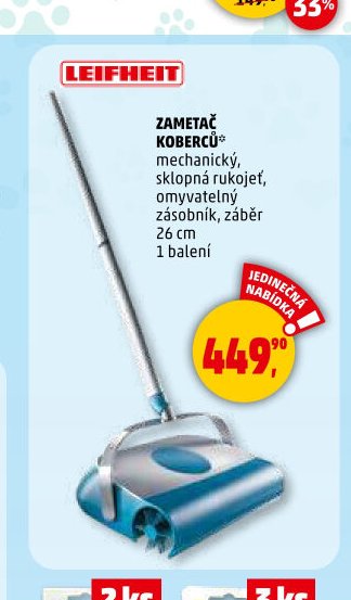 Zametáč koberců Leifheit - Penny Market aktualniletaky.eu