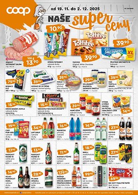 aktuální leták COOP 19.11.2025-2.12.2025