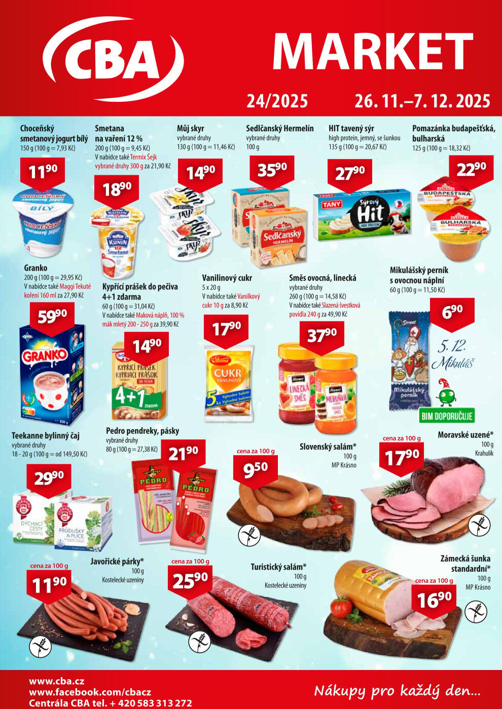 CBA Market leták CBA strana 1