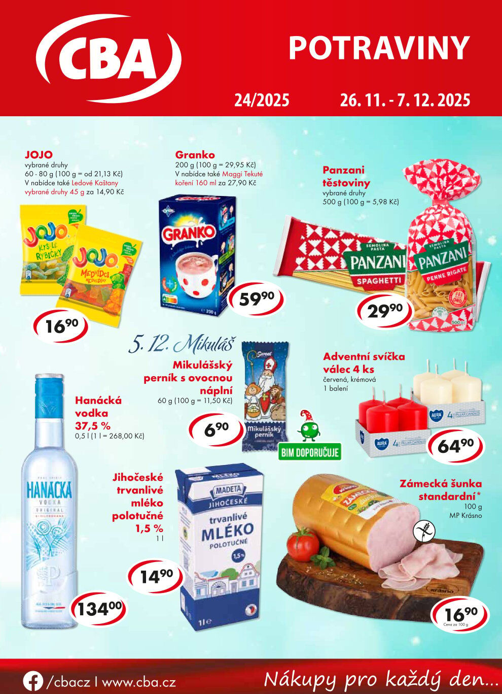 CBA Potraviny leták CBA strana 1