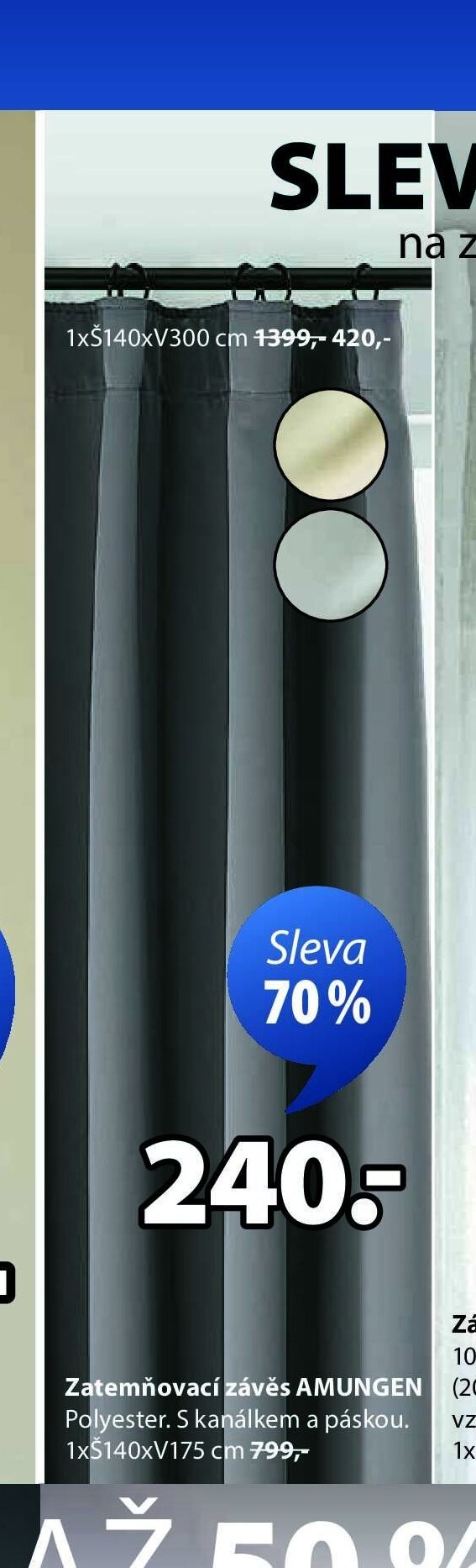 Zatemňovací závěs AMUNGEN - Jysk aktualniletaky.eu