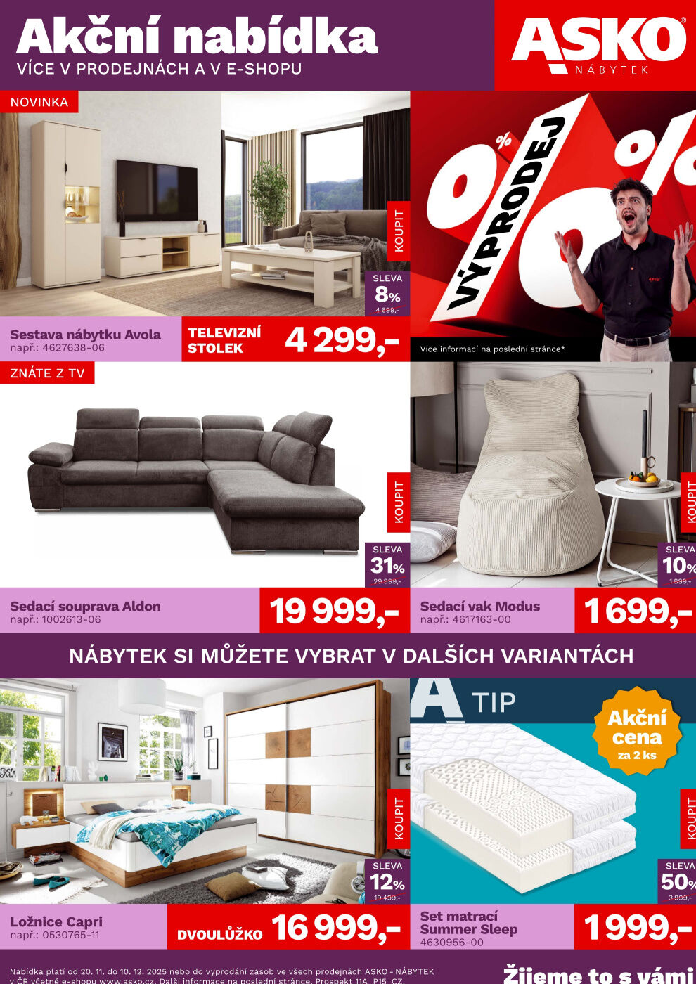ASKO nábytek leták - Akční nabídka ASKO strana 1