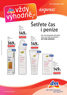 Leták dm drogerie dm drogerie leták - journal expres platný od 2025-11-20 do 2025-12-15
