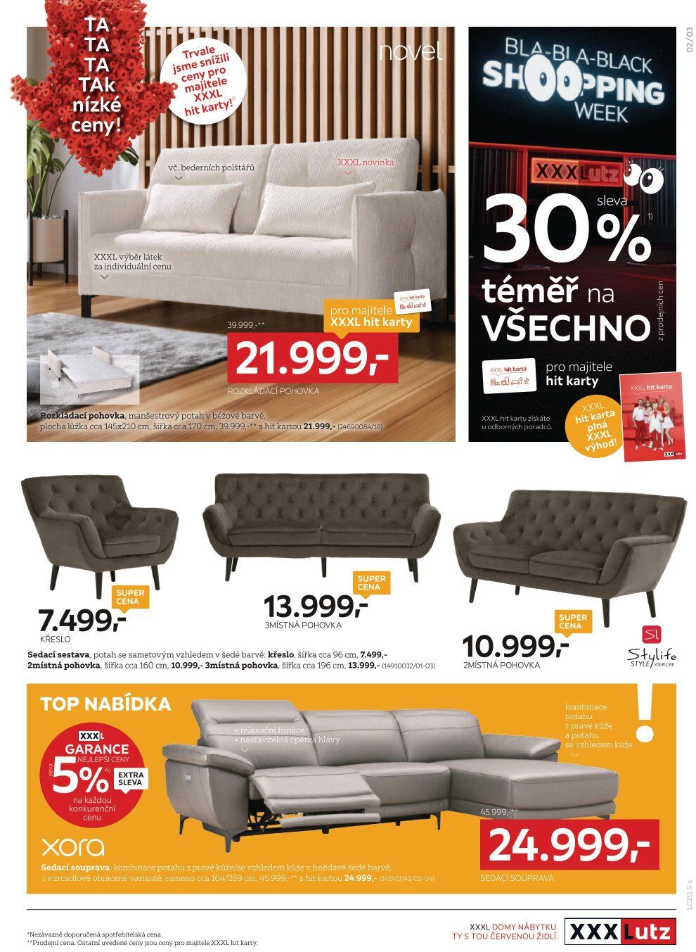 XXXLutz leták - Bla Bla Black Shopping Week XXXLutz strana 3