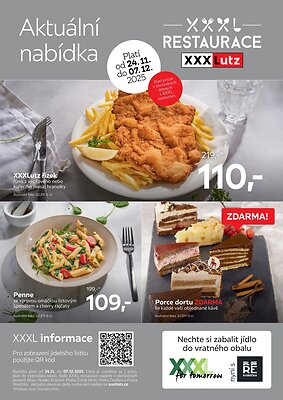 Leták XXXLutz XXXLutz leták - Restaurace platný od 2025-11-24 do 2025-12-07
