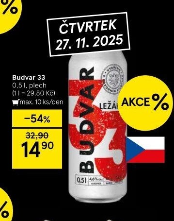 Budvar 33 - Tesco aktualniletaky.eu