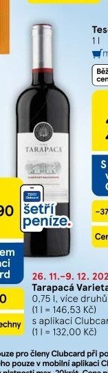Tarapacá Varietal - Tesco aktualniletaky.eu