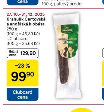 Krahulík Čertovská a andělská klobása - Tesco aktualniletaky.eu