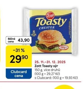 Zott Toasty sýr - Tesco aktualniletaky.eu