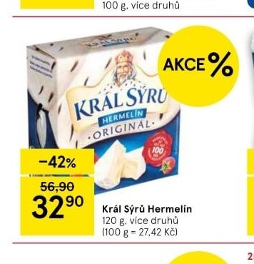 Král Sýrů Hermelín - Tesco aktualniletaky.eu
