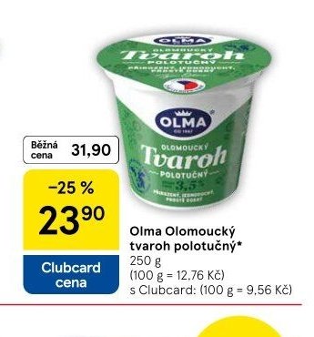 Olma Olomoucký tvaroh polotučný - Tesco aktualniletaky.eu