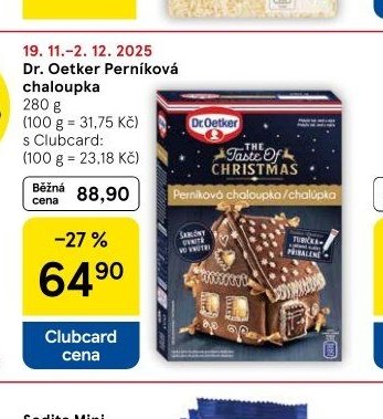 Dr. Oetker Perníková chaloupka - Tesco aktualniletaky.eu