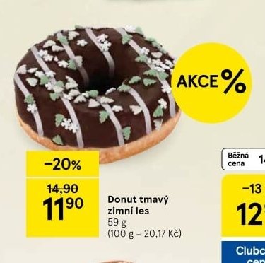 Donut tmavý zimní les - Tesco aktualniletaky.eu