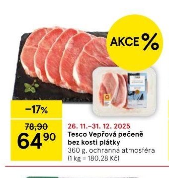 Tesco Vepřová pečeně bez kosti - Tesco aktualniletaky.eu