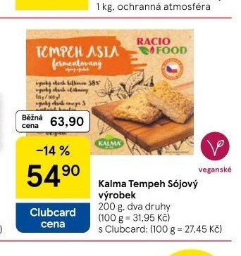 Kalma Tempeh Sójový výrobek - Tesco aktualniletaky.eu