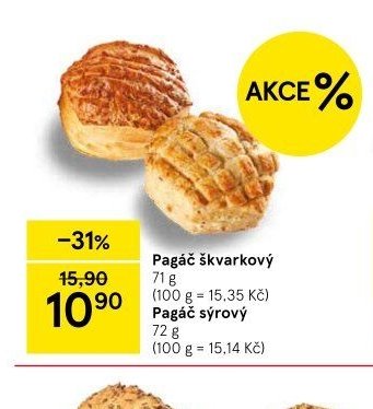 Pagáč škvarkový / sýrový - Tesco aktualniletaky.eu
