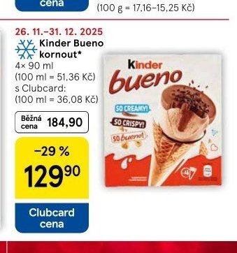 Kinder Bueno kornout - Tesco aktualniletaky.eu