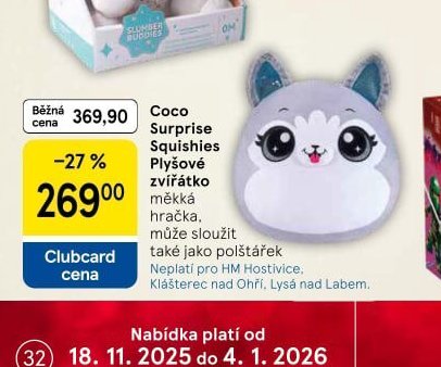 Coco Surprise Squishies Plyšové měkká hračka - Tesco aktualniletaky.eu