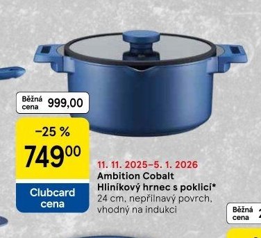 Ambition Cobalt Hliníkový hrnec s poklicí - Tesco aktualniletaky.eu
