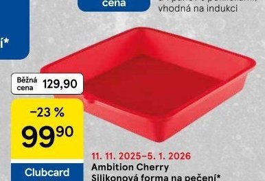 Ambition Cherry Silikonová forma na pečení 23 x 23 x 4 cm - Tesco aktualniletaky.eu