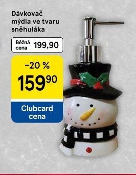 Dávkovač mýdla ve tvaru sněhuláka - Tesco aktualniletaky.eu