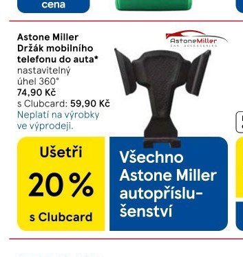 Astone Miller Držák mobilního telefonu do auta - Tesco aktualniletaky.eu