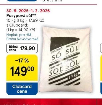 Posypová sůl - Tesco aktualniletaky.eu