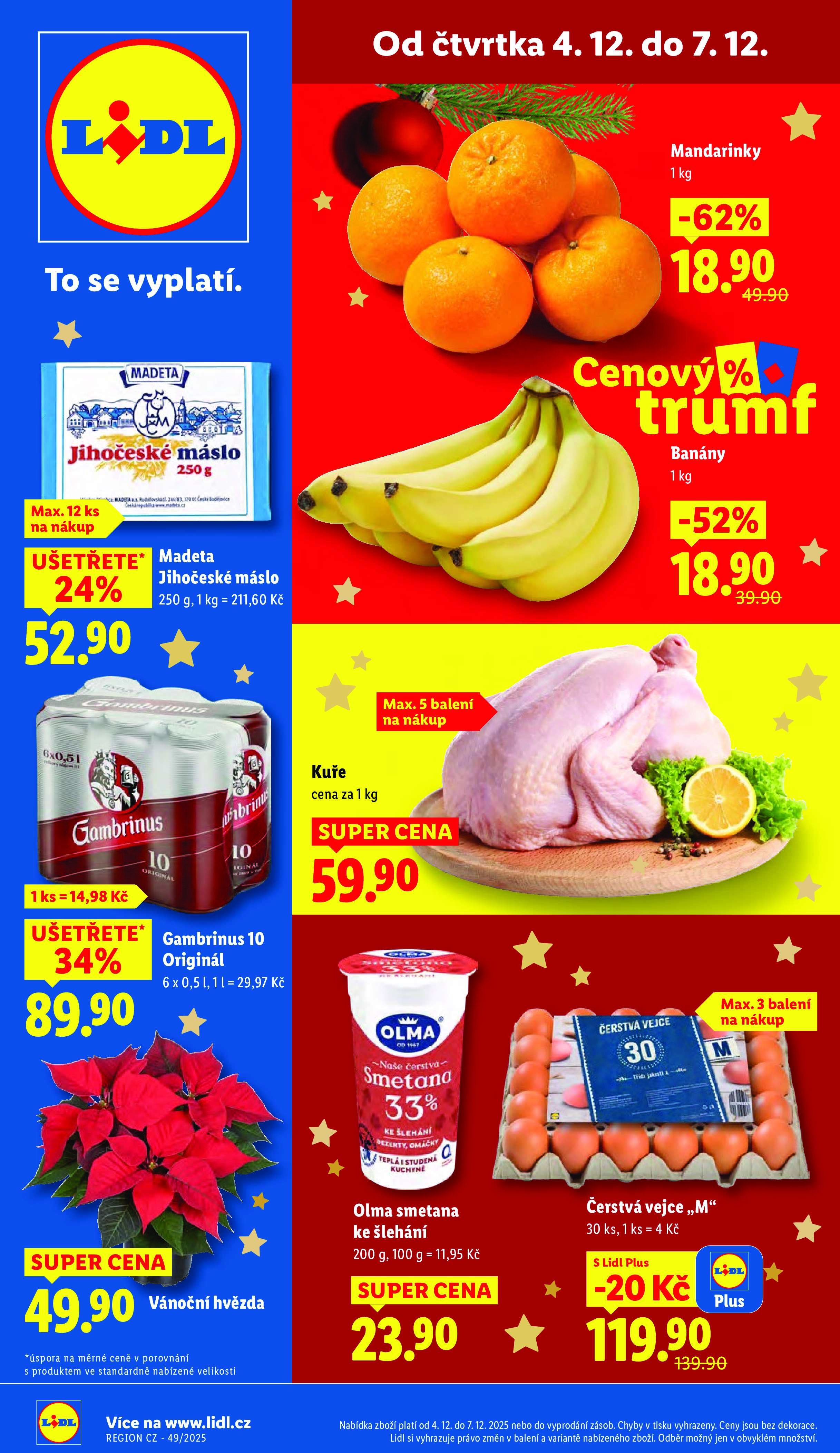 Akční leták OD ČTVRTKA Lidl strana 1