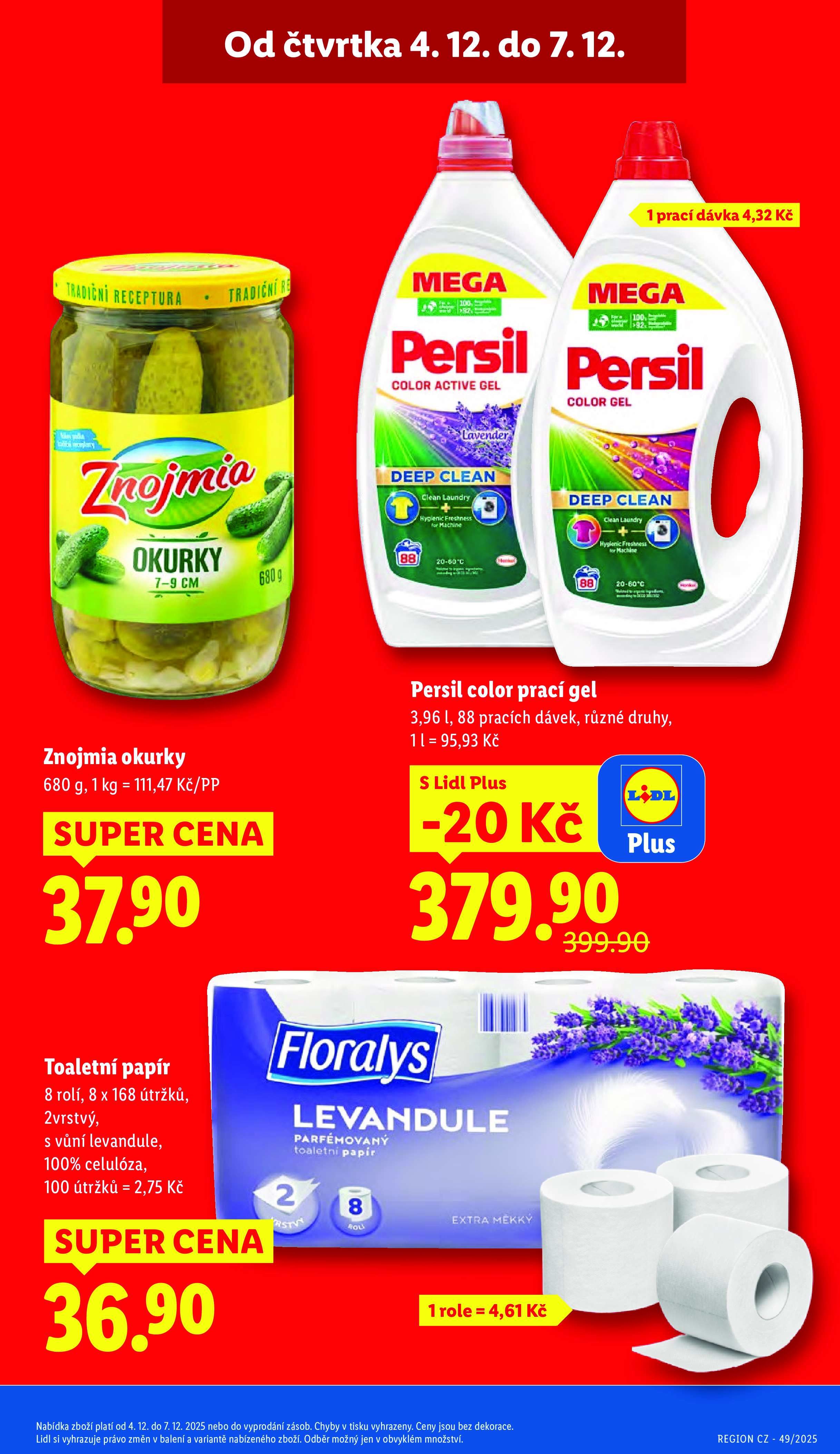 Akční leták OD ČTVRTKA Lidl strana 3